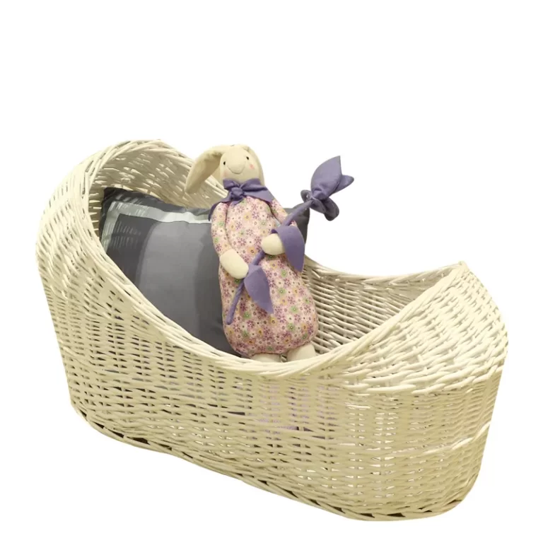 How deep should a wicker baby bassinet be?