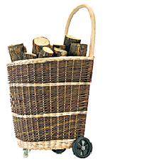 Adventure-Ready: Willow Firewood Basket for Outdoor Enthusiasts